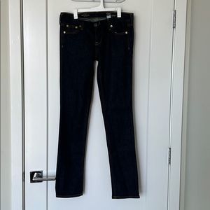 J Crew Dark Indigo Matchstick Jeans 25 Short